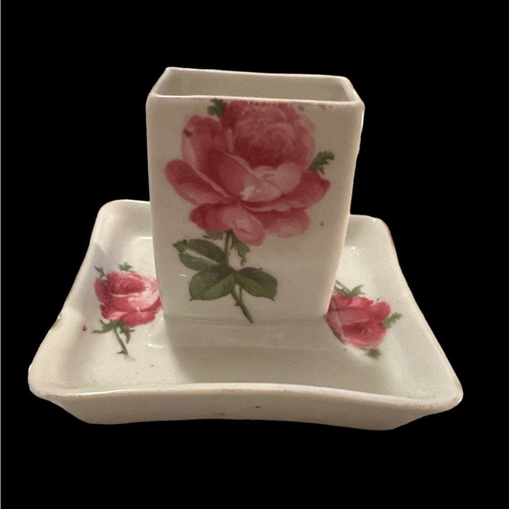 Victoria Carlsbad Austria Porcelain Match Holder
